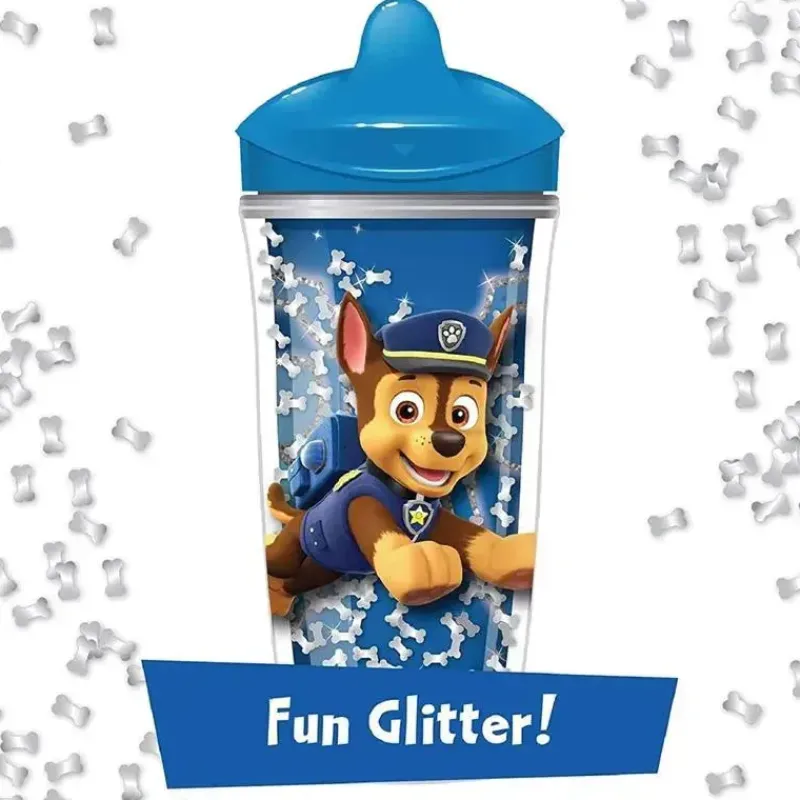 playtex__sispsters_copo_d_SKUqizBiGCH_4.webp Playtex - Sispsters, Copo de bico com glitter Paw Patrol Stage 3, à prova de derramamento, à prova de vazamento, à prova de quebra, 9 onças Clearance