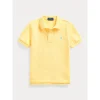 Ralph Lauren Polo - Camisa pólo de malha para meninos, amarela New
