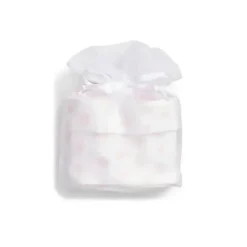 Ralph Lauren Polo Baby - 4 unidades de macacão interlock de manga comprida, babador, gorro e bolsa de malha estampada, rosa delicado Hot