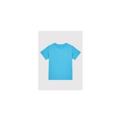 Ralph Lauren Polo Baby - Camiseta gola careca de algodão, Cove Blue Online