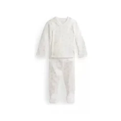 Ralph Lauren Polo Baby - Conjunto de calça de malha de algodão orgânico de manga comprida para meninas, rosa Hot