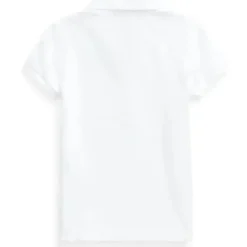 Ralph Lauren Polo Baby - Polo de malha elástica de manga curta, branca Discount
