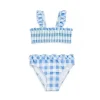 Ralph Lauren Polo Baby - 2Pk Maiô Smocked Top Gingham, Harbour Island Blue Online