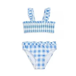 Ralph Lauren Polo Baby - 2Pk Maiô Smocked Top Gingham, Harbour Island Blue Online