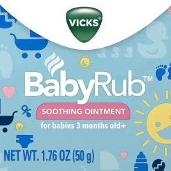 Vicks Pomada calmante Babyrub 1,76 oz Best