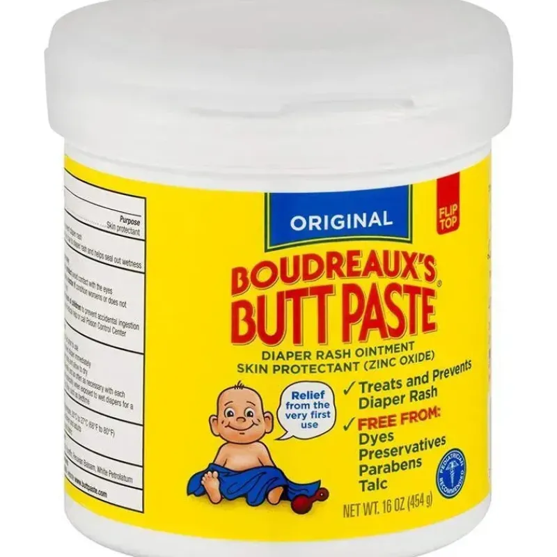 pomada_para_assaduras_em__SKUmLMskxv7_0.webp Boudreaux's Butt Paste Pomada para assaduras em pasta de bunda de Boudreaux original, 16 onças New