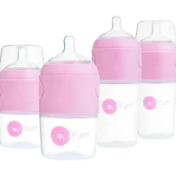 PopYum Pop Yum - Baby Bottle Starter Set 4 Pack, Pink Sale