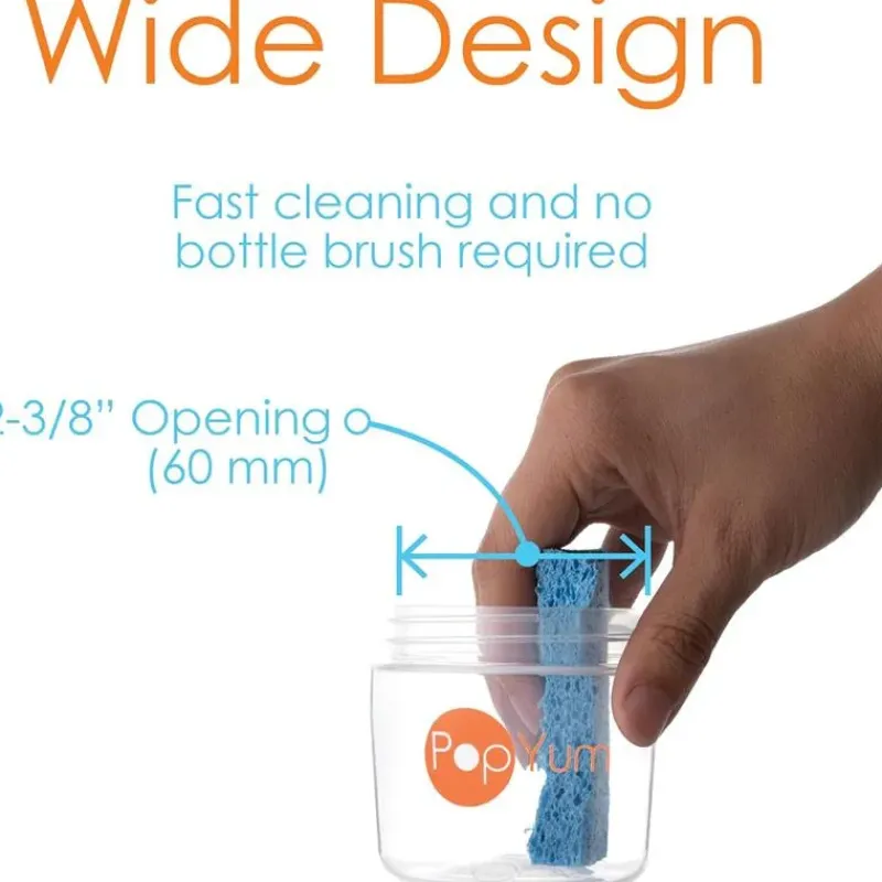 pop_yum__baby_bottle_star_SKUyPJ9bW0y_5.webp PopYum Pop Yum - Baby Bottle Starter Set 4 Pack, Orange Clearance