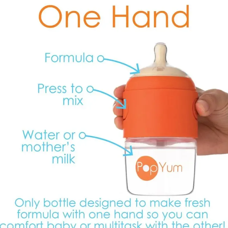 pop_yum__baby_bottle_star_SKUyPJ9bW0y_7.webp PopYum Pop Yum - Baby Bottle Starter Set 4 Pack, Orange Clearance