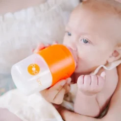PopYum Pop Yum - Baby Bottle Starter Set 4 Pack, Orange Clearance