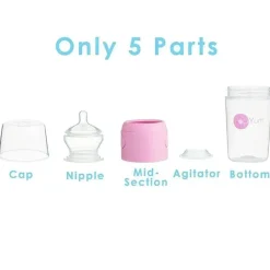PopYum - 2 unidades de mamadeira para fazer fórmula anti-cólica 9 onças, roxo pastel Clearance