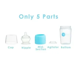 PopYum - 3Pk Fórmula Anti-Cólica Fazendo Mamadeira 9 Oz, Azul Céu Sale