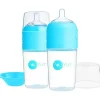 PopYum Anti-Colic Formula Making Mamadeira, Pacote com 2, 9 Oz. Azul-celeste Best