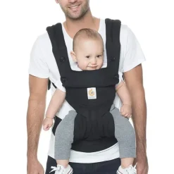 Ergobaby Porta-bebês Ergo Baby de quatro posições 360, preto Fashion
