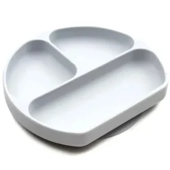 Bumkins Prato de silicone , cinza Discount