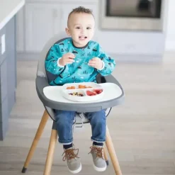 Bumkins Prato de silicone , cinza Discount