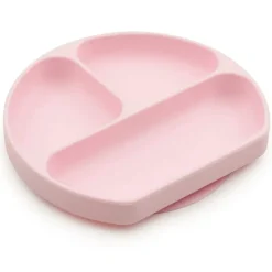 Bumkins Prato de silicone - Rosa Sale
