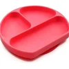 Bumkins Prato de silicone , vermelho Clearance