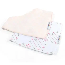 Primo Passi - babador de bandana com setas brancas/rosa 2Pk Discount