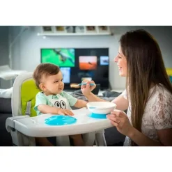 Primo Passi - babador de silicone para bebê, rosto branco Fashion