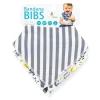 Primo Passi - babador 2Pk babador bandana elefante e listras cinza Hot