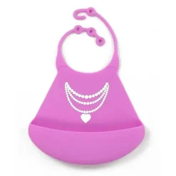Primo Passi - Babete Silicone, Colar Rosa Hot