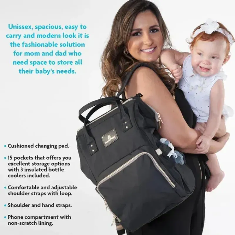 primo_passi__bolsa_fralda_SKU6h9LZpIC_1.webp Primo Passi - Bolsa Fraldas Mochila Preta Lucca New