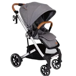 Primo Passi - Carrinho Icon V2, Recém-nascido a Criança com Assento Reversível e Dobra Compacta, Cinza Melange Discount