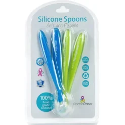 Primo Passi - Colher de Silicone 4Pk, Azul/Verde Online