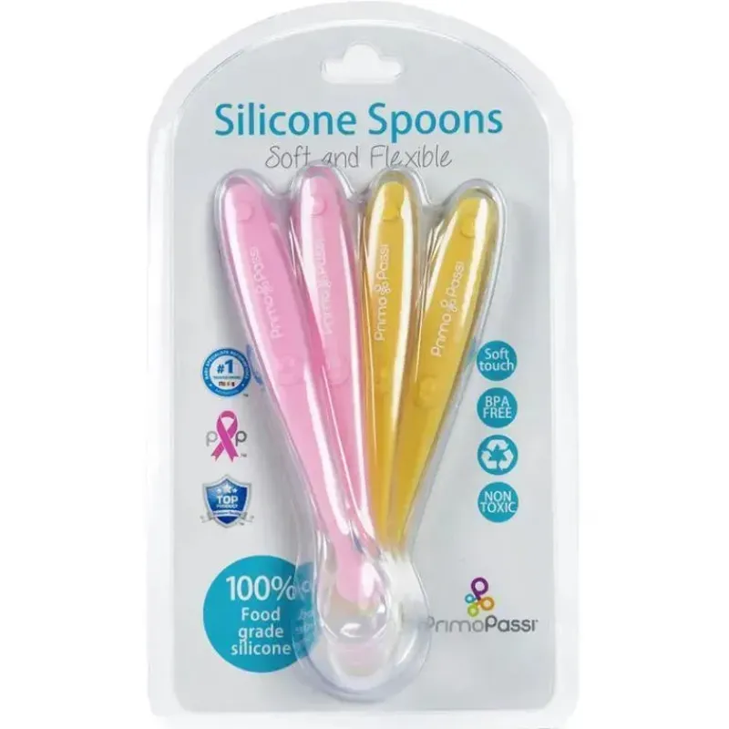 primo_passi__colher_de_si_SKUJQF17n9W_0.webp Primo Passi - Colher de Silicone 4Pk, Rosa/Amarelo Hot