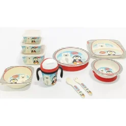 Primo Passi - Colher e Garfo Infantil em Fibra de Bambu, Amigos de Inverno Hot