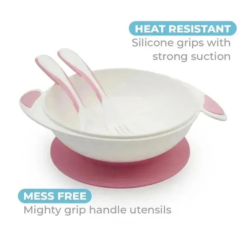 primo_passi__conjunto_de__SKUQAsUglGm_3.webp Primo Passi - Conjunto de alimentação com tigela de sucção para bebês, rosa claro Hot