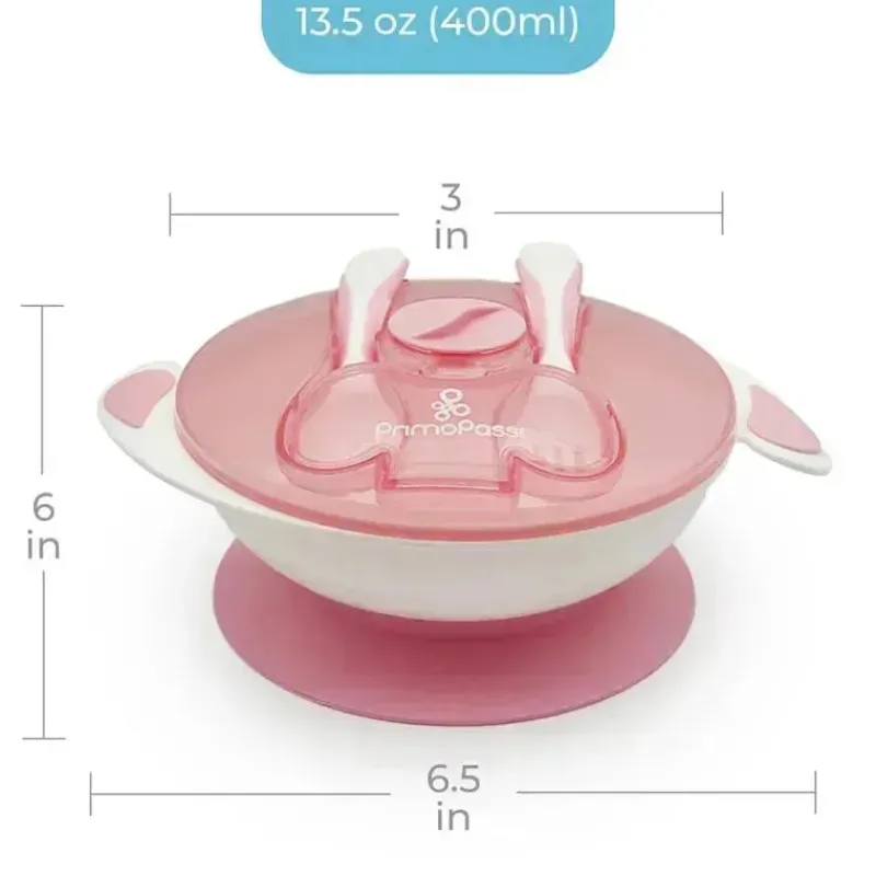 primo_passi__conjunto_de__SKUQAsUglGm_4.webp Primo Passi - Conjunto de alimentação com tigela de sucção para bebês, rosa claro Hot