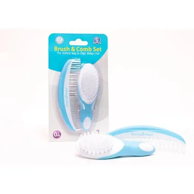 primo_passi__conjunto_de__SKUWvy0XanB_2.webp Primo Passi - Conjunto de pente e escova para bebê azul super macio Sale