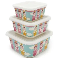 Primo Passi - Conjunto de recipientes para comida infantil de fibra de bambu 3Pk, Metoo Sale
