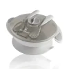 Primo Passi - Conjunto de alimentação com tigela de sucção para bebês, cinza New