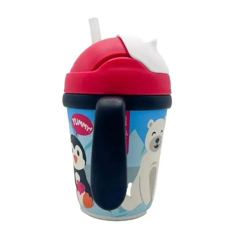 primo_passi__copo_infanti_SKUWRy9kB90_1.webp Primo Passi - Copo infantil fibra de bambu com alça/palha, amigos de inverno (pinguim/polar) Outlet