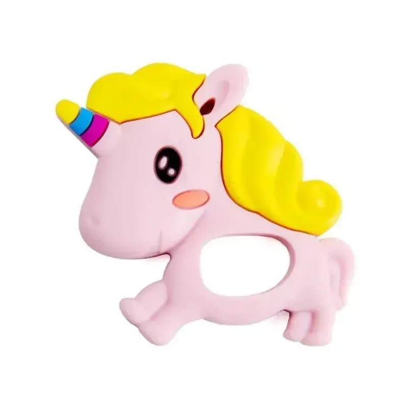 primo_passi__mordedor_de__SKULtSBMX7w_0.webp Primo Passi - Mordedor de bebê de silicone, unicórnio rosa Fashion