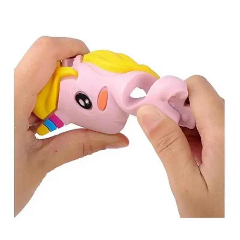 primo_passi__mordedor_de__SKULtSBMX7w_2.webp Primo Passi - Mordedor de bebê de silicone, unicórnio rosa Fashion