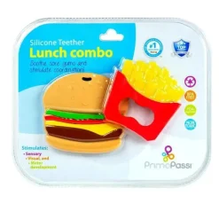 Primo Passi - Mordedor de silicone para bebês, batatas fritas e hambúrguer Best