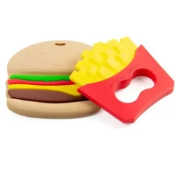 Primo Passi - Mordedor de silicone para bebês, batatas fritas e hambúrguer Best