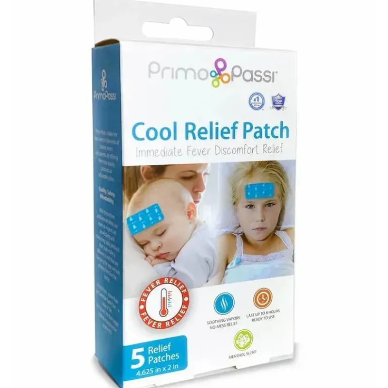 primo_passi__pk_adesivos__SKUSoKOfGA6_0.webp Primo Passi - 5Pk adesivos de gel de alívio de resfriamento instantâneo para bebês para febre Hot