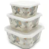 Primo Passi - Recipientes para comida infantil de fibra de elefante pequeno de bambu 3Pk Discount