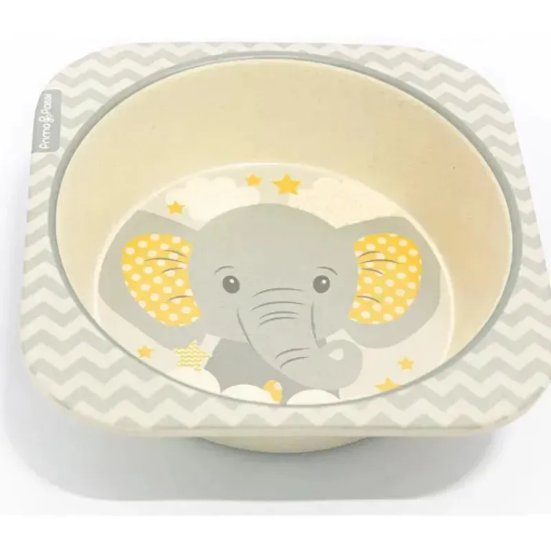 primo_passi__tigela_quadr_SKU9oYLffOV_3.webp Primo Passi - Tigela Quadrada Infantil em Fibra de Bambu, Pequeno Elefante Best