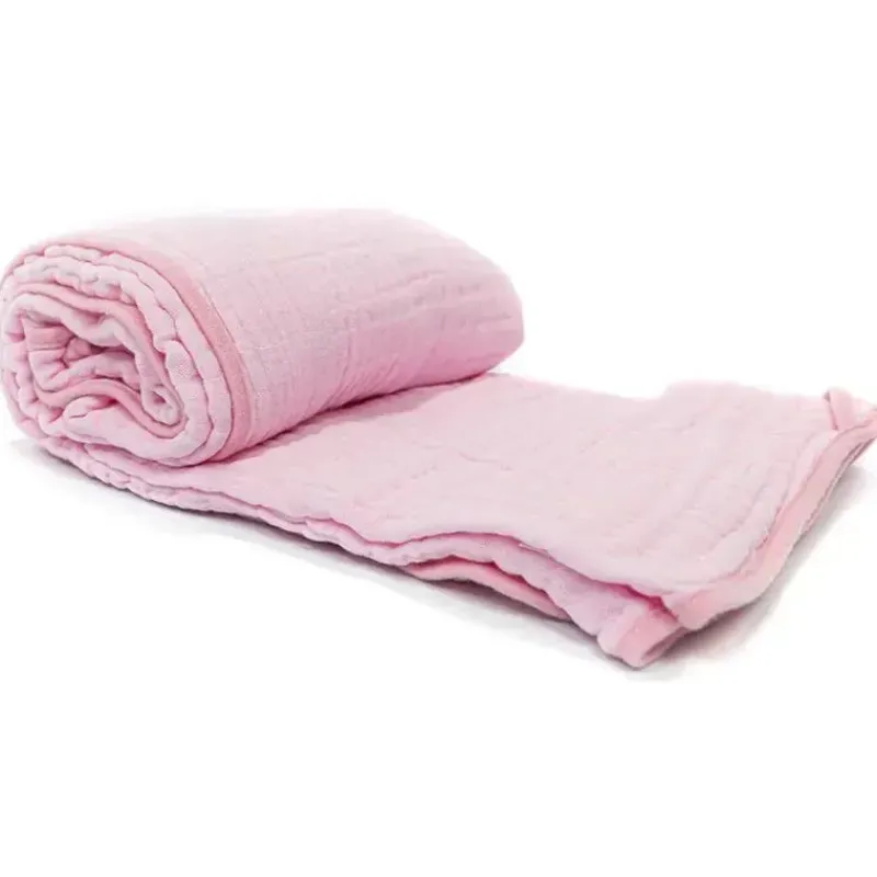 primo_passi__toalha_de_mu_SKUg6fYeCEV_1.webp Primo Passi - Toalha de musselina com capuz para bebê, rosa claro Outlet
