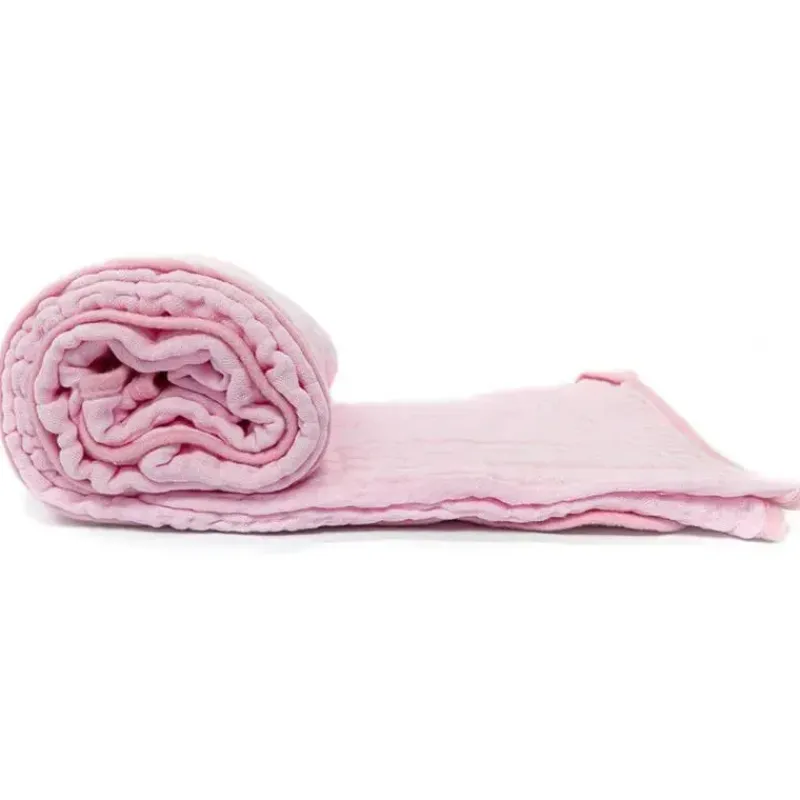 primo_passi__toalha_de_mu_SKUg6fYeCEV_2.webp Primo Passi - Toalha de musselina com capuz para bebê, rosa claro Outlet