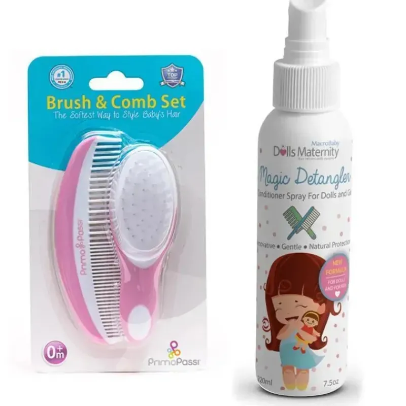 primo_passi_conjunto_de_e_SKUEpjHxUU3_0.webp MacroBaby Primo Passi Conjunto de escovas e pentes supermacios para bebês (rosa) + Condicionador Magic Detangler Hot