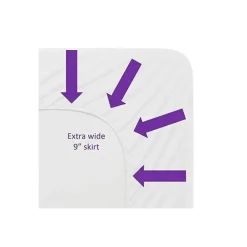 Baby Works Protetor de colchão de berço acolchoado e ajustado de bambu Outlet