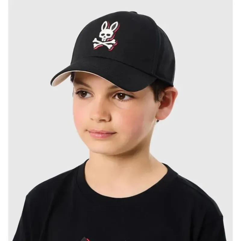 psycho_bunny_kids__bon_ri_SKUtNrmdq0A_0.webp Psycho Bunny Kids - Boné Riviera Trucker Preto Sale