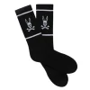Psycho Bunny Kids - Mens Socks, Black Best
